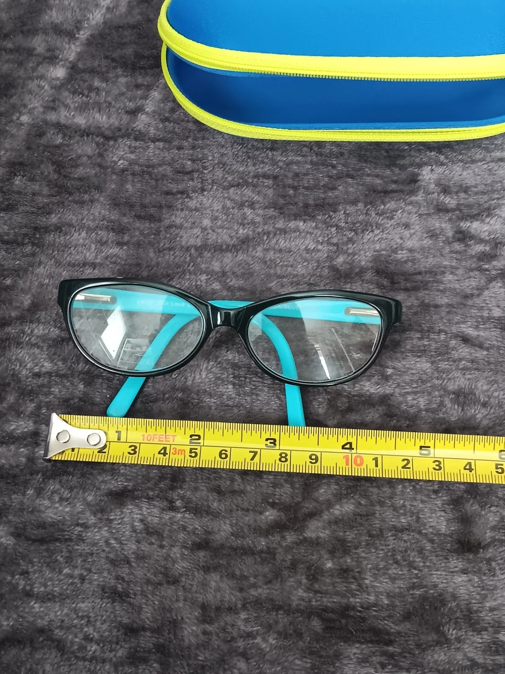 LOL- Cat Eye Black/Blue Plastic Full Rim Eyeglass/Sunglass Frames Kids 47-14-120